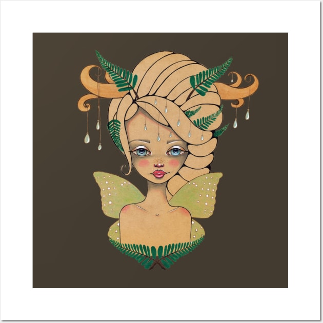 RainDrop Fairy Wall Art by LeaBarozzi